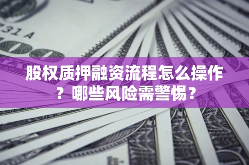 济南股权质押融资流程怎么操作？哪些风险需警惕？