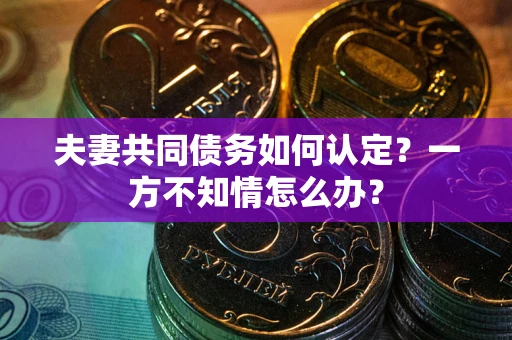 济南夫妻共同债务如何认定？一方不知情怎么办？