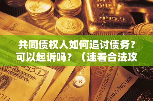 济南共同债权人如何追讨债务？可以起诉吗？（速看合法攻略）