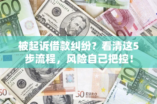 济南被起诉借款纠纷？看清这5步流程，风险自己把控！