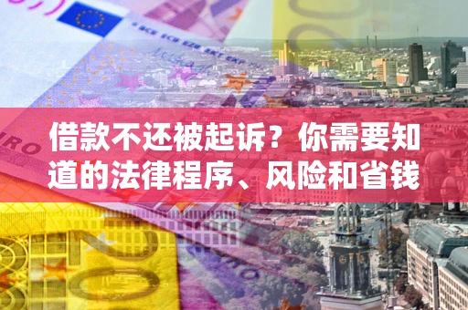 济南借款不还被起诉？你需要知道的法律程序、风险和省钱技巧