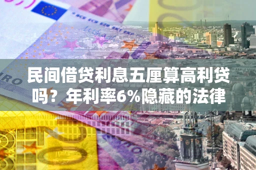 济南民间借贷利息五厘算高利贷吗？年利率6%隐藏的法律风险全解析