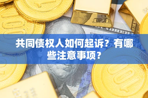济南共同债权人如何起诉？有哪些注意事项？
